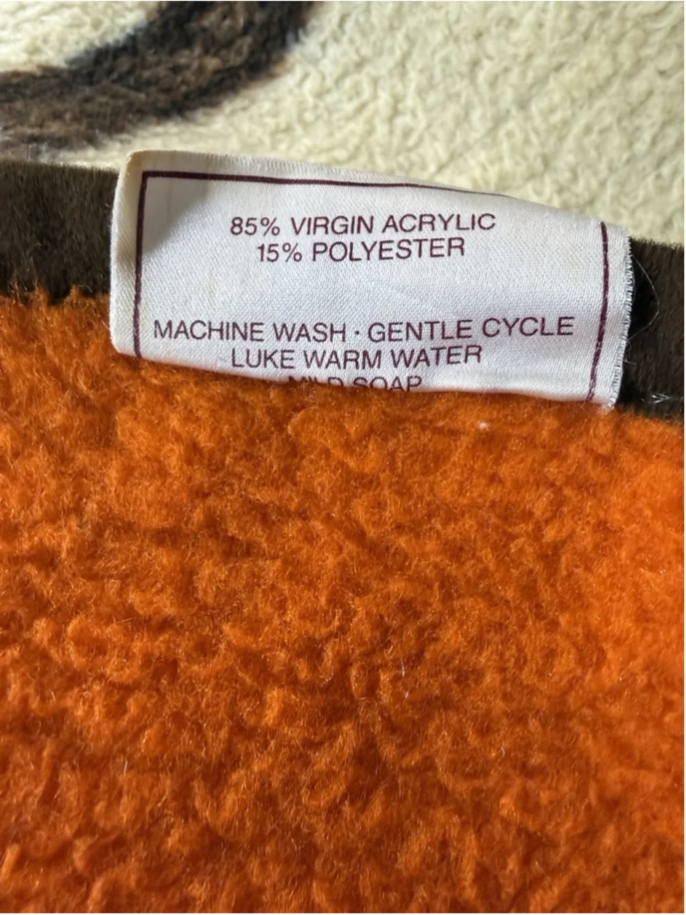 Vintage Biederlack Throw Blanket Reversible Ducks Geese Sunset Camp Retro 72x56